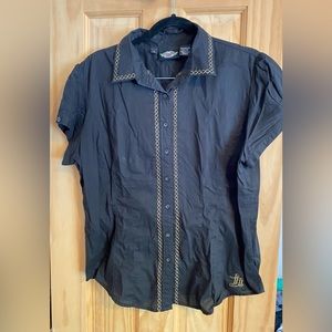 Harley Davidson button up women’s shirt